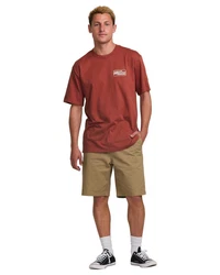 Billabong T-Shirt Walled Rot/Dunkelrot/Orange/Braun