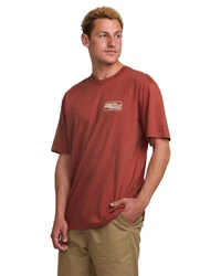Billabong T-Shirt Walled Rot/Dunkelrot/Orange/Braun