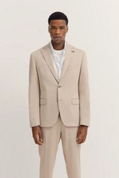 bugatti Anzugsakko mit Stretchfunktion Khaki/Beige/Braun