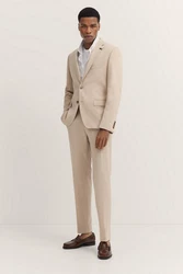 bugatti Anzugsakko mit Stretchfunktion Khaki/Beige/Braun