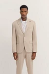 bugatti Anzugsakko mit Stretchfunktion Khaki/Beige/Braun