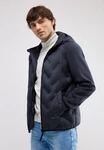 STREET ONE MEN Steppjacke mit Kapuze Dunkelblau