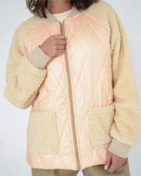 freshlions Steppjacke Julia Orange/Rosa/Gelb/Beige/Braun