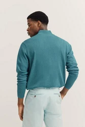 bugatti Troyer mit Stehkragen Türkis/Grün/Blau/Hellblau