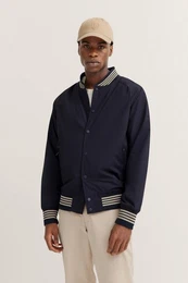 Blouson mit Collegekragen