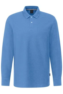 bugatti Langarm-Poloshirt