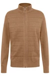 bugatti Strickjacke mit Reißverschluss Braun/Beige