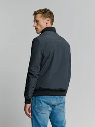 NO EXCESS Jacke Short Fit Dunkelblau/Grau/Hellblau/Blau/Dunkelgrau