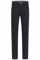 MEYER Chinos Diego mit Stretch-Dehnbund Dunkelblau/Blau