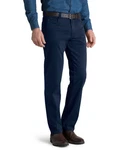 MEYER Chinos Diego mit Stretch-Dehnbund Dunkelblau/Blau