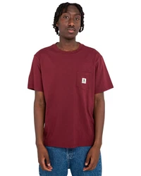 Element T-Shirt Basic Pocket Dunkelrot/Bordeaux/Rot