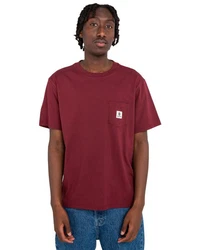 Element T-Shirt Basic Pocket Dunkelrot/Bordeaux/Rot