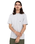 Element T-Shirt Basic Pocket Hellgrau/Grau/Silber/Rot