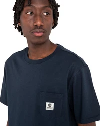 Element T-Shirt Basic Pocket Dunkelblau/Hellblau/Schwarz