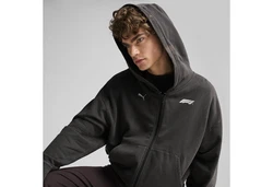 PUMA Sweatjacke F1 Graphic Hoodie Herren Dunkelgrau/Schwarz/Grau