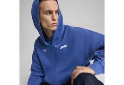 PUMA Sweatjacke F1 Graphic Hoodie Herren Hellblau/Dunkelblau/Blau