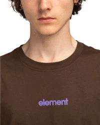 Element T-Shirt Simple Logo dunkelbraun/lila