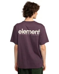 Element T-Shirt Simple Logo Dunkelrot/Lila/Rosa