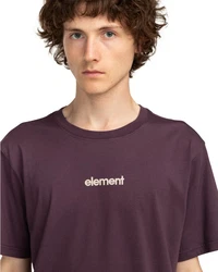 Element T-Shirt Simple Logo Dunkelrot/Lila/Rosa