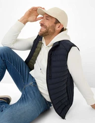 Brax Steppweste Style WILLIS Dunkelblau/Hellblau/Weiß/Blau
