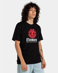Element T-Shirt Vertical Rot/Braun/Schwarz