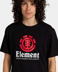 Element T-Shirt Vertical Rot/Braun/Schwarz
