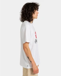 Element T-Shirt Vertical Weiß/Rot/Dunkelrot