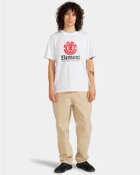 Element T-Shirt Vertical Weiß/Rot/Dunkelrot