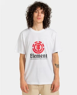 Element T-Shirt Vertical Weiß/Rot/Dunkelrot Element T-Shirt Vertical Weiß/Rot/Dunkelrot