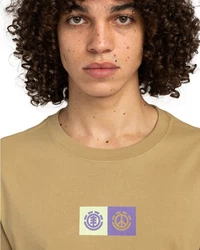 Element T-Shirt Dual Beige/Khaki/Braun