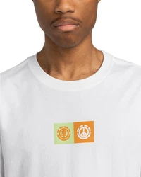 Element T-Shirt Dual Weiß/Creme/Orange