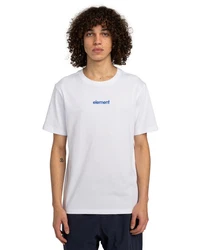 Element T-Shirt Simple Logo Weiß/Dunkelblau/Creme/Grau