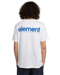 Element T-Shirt Simple Logo Weiß/Dunkelblau/Creme/Grau