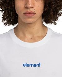 Element T-Shirt Simple Logo Weiß/Dunkelblau/Creme/Grau