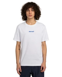 Element T-Shirt Simple Logo Weiß/Dunkelblau/Creme/Grau
