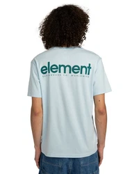 Element T-Shirt Simple Logo Hellblau/Blau
