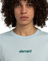 Element T-Shirt Simple Logo Hellblau/Blau