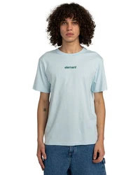 Element T-Shirt Simple Logo Hellblau/Blau