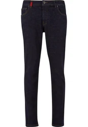 2Y Premium Alejandro Basic Slim Fit Jeans Dunkelblau/Lila
