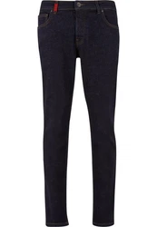 2Y Premium Alejandro Basic Slim Fit Jeans Dunkelblau/Lila