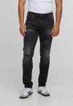 2Y Studios Jeans 2Y EMILIO RIPPED SLIM FIT JEANS Schwarz/Dunkelgrau/Grau