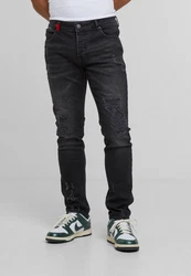 2Y Studios Jeans 2Y MIGUEL SLIM FIT Schwarz/Dunkelgrau