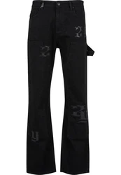 2Y Studios 2Y Cavo Carpenter Straight Jeans Schwarz/Dunkelblau/Orange