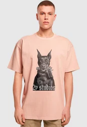2Y Studios T-Shirt Doberman Oversize Tee Rosa