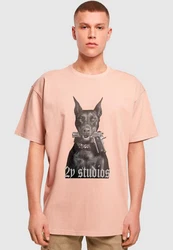 2Y Studios T-Shirt Doberman Oversize Tee Rosa