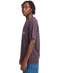 Element T-Shirt Basic Pocket Lila/Dunkelrot/Bordeaux
