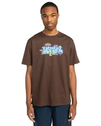 Element T-Shirt Walkin Dunkelbraun/Braun/Beige