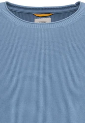 camel active Herren Feinstrickpullover aus Organic Cotton Blau