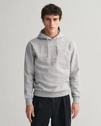 GANT Hoodie Regular Tonal Shield Hoodie Grau