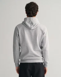 GANT Hoodie Regular Tonal Shield Hoodie Grau
